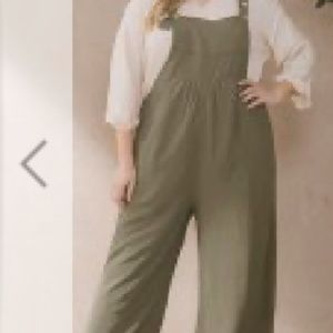 NWT Oddi olive overalls